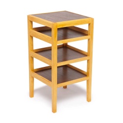 Walnut and pine dumbwaiter