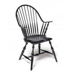 Black Continuous-arm Windsor chair
