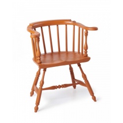 Pumpkin painted Low Back Windsor Chair