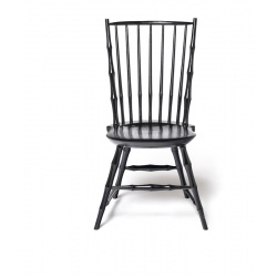 Black Bamboo style Rod Back Windsor Chair