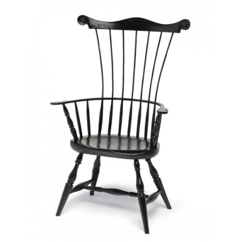 Black Comb Back Windsor Chair