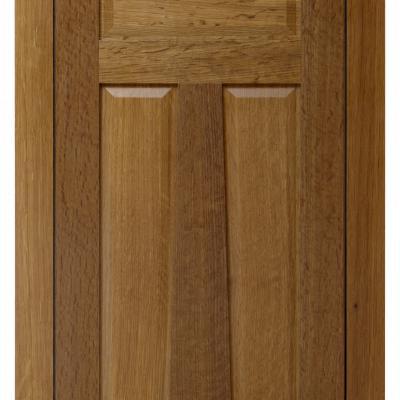oak kitchen cabinet door in Arts & Crafts style